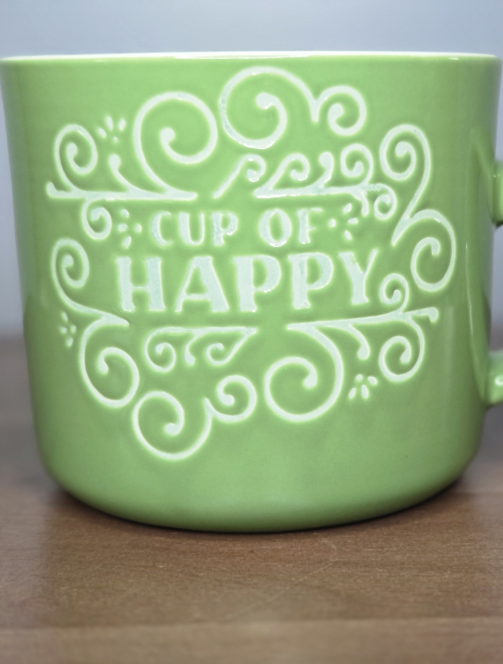 Opalhouse Green 'Cup of Happy' Ceramic Mug
